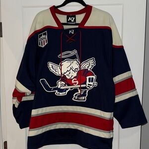 K1 Navy and Red Hockey Jersey